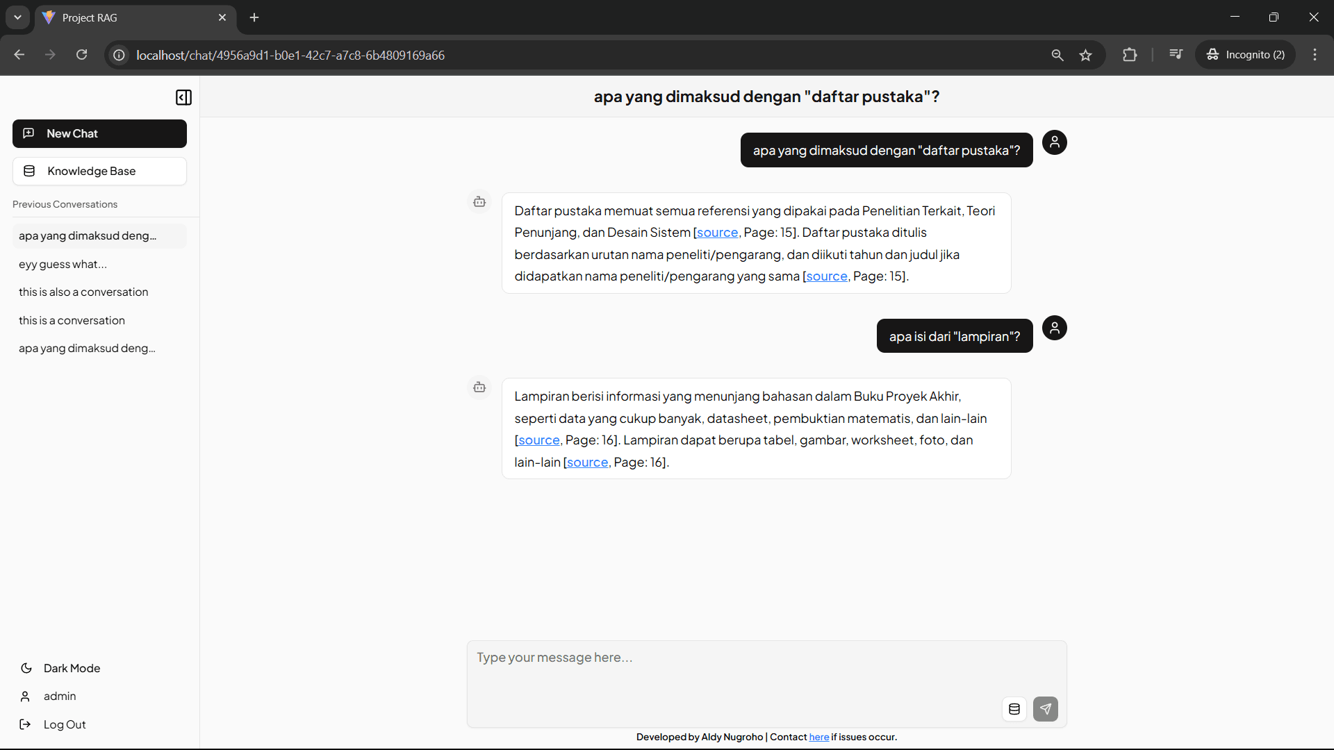 Retrieval Augmented Generation